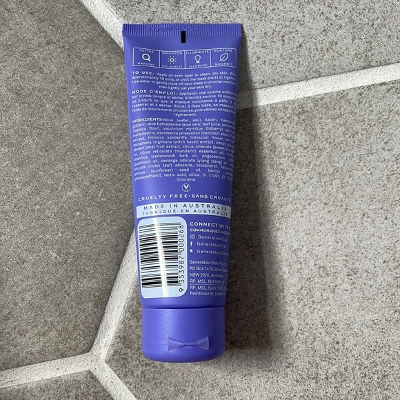 Generation Clay Ultra Violet Brightening Purple Clay Mask. Brand new with seal. - Picture 2 of 2